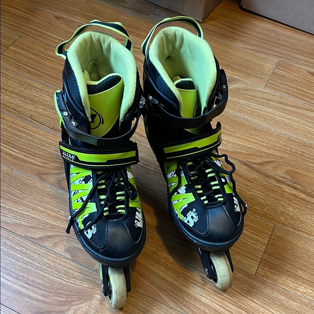 Ultra Wheels Adjustable Inline Skates, Green